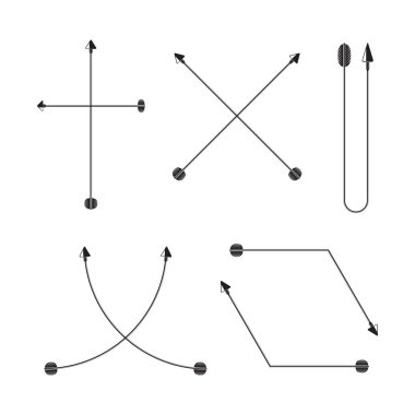 oklar vektör çizim 