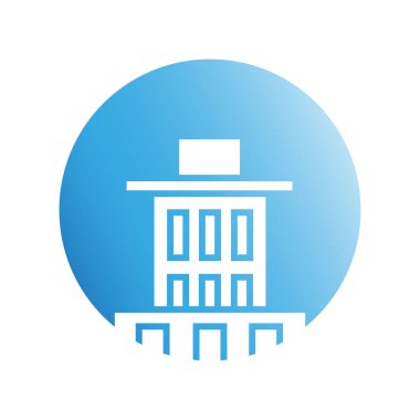 Modern mimarinin vektör çizimi