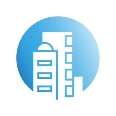 Modern mimarinin vektör çizimi