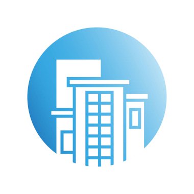 Modern mimarinin vektör çizimi 