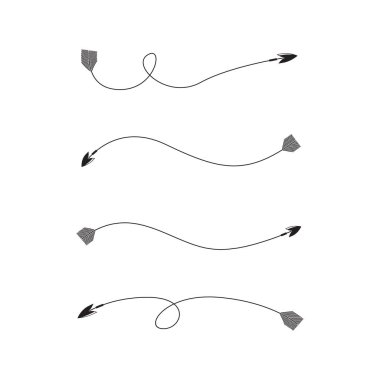 oklar vektör çizim