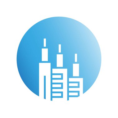 Modern mimarinin vektör çizimi