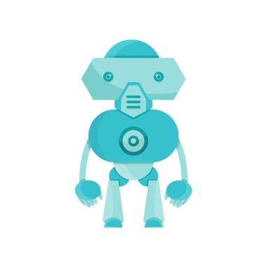 modern robot vektör illüstrasyon. Teknoloji  