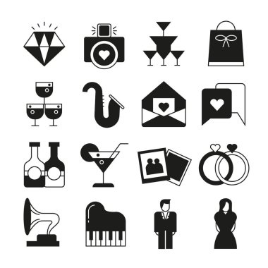 Web simgeler kümesi. vektör çizim  