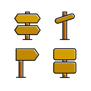 işaretlerin vektör illüstrasyonu, simgeler seti