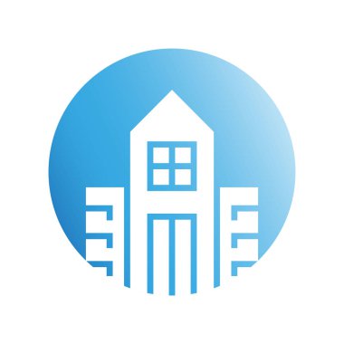 Modern mimarinin vektör çizimi 