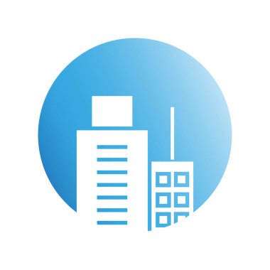 Modern mimarinin vektör çizimi