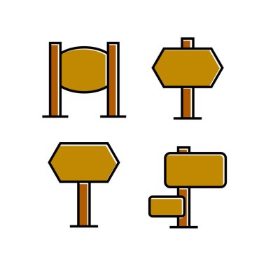 işaretlerin vektör illüstrasyonu, simgeler seti