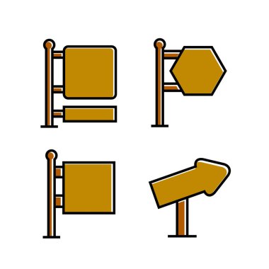 işaretlerin vektör illüstrasyonu, simgeler seti