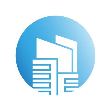 Modern mimarinin vektör çizimi