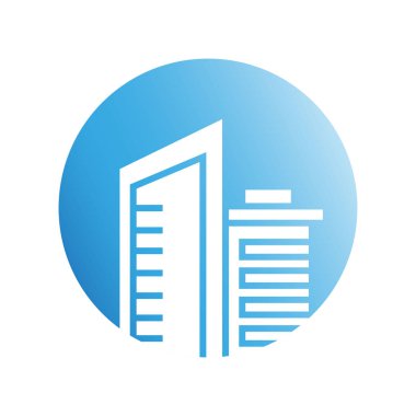 Modern mimarinin vektör çizimi