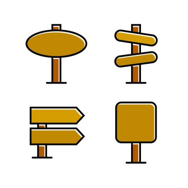 işaretlerin vektör illüstrasyonu, simgeler seti