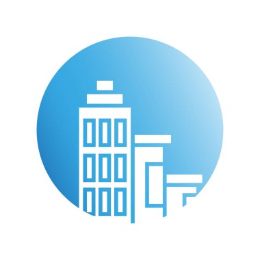 Modern mimarinin vektör çizimi