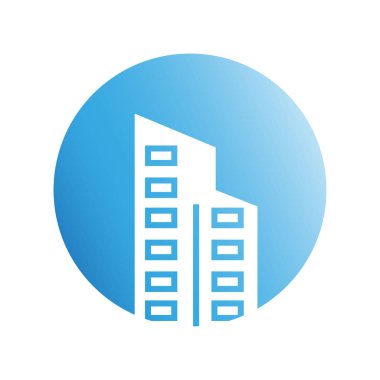 Modern mimarinin vektör çizimi 