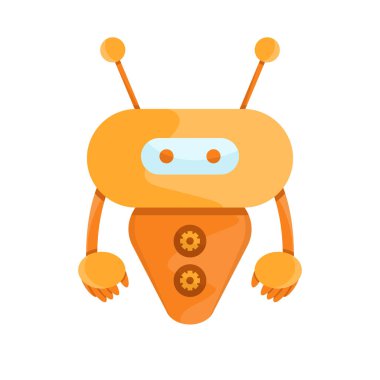 modern robot vektör illüstrasyon. Teknoloji  