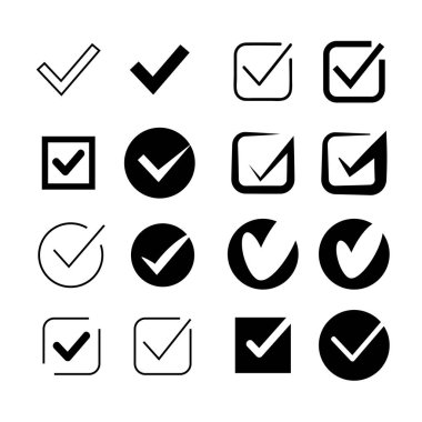 kontrol işaretlerinin vektör illüstrasyonu