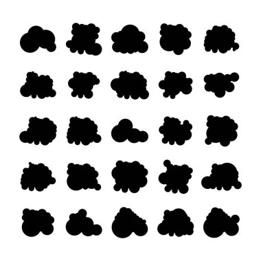 bulutların vektör çizimi simgeleri