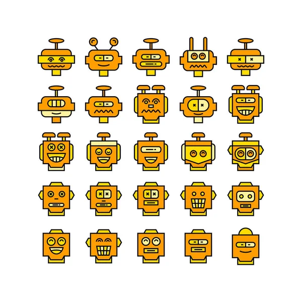 Ilustración Vectorial Robots — Archivo Imágenes Vectoriales