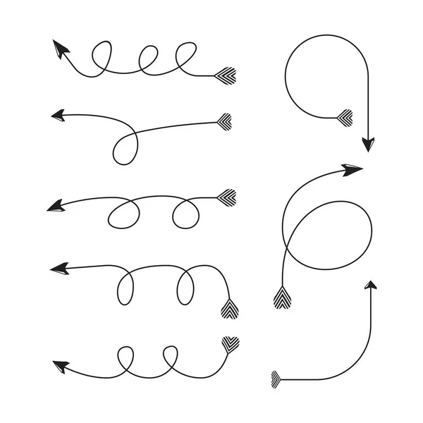 Illustration Vectorielle Des Flèches — Image vectorielle