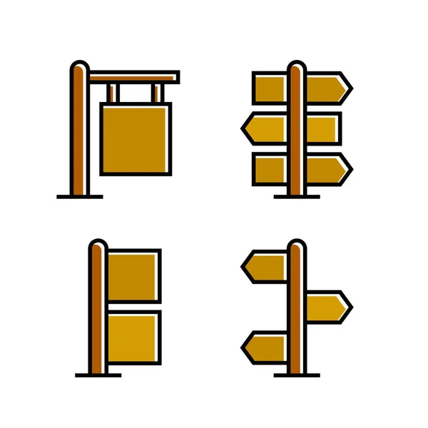 Vector Illustratie Van Tekenen Icons Set — Stockvector