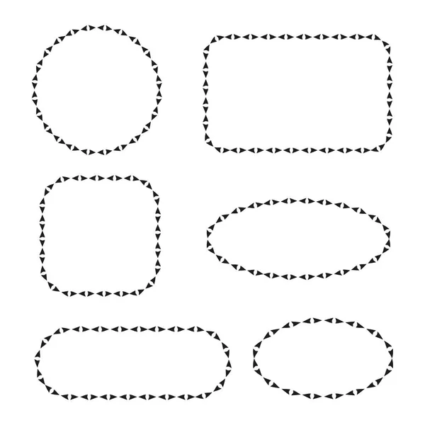 Vektorillustration Der Eingestellten Formen — Stockvektor