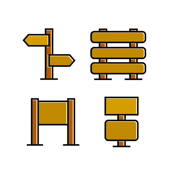 표지판 아이콘 세트의 — 스톡 벡터
