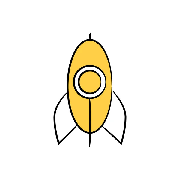 Ilustración Vectorial Cohete — Vector de stock