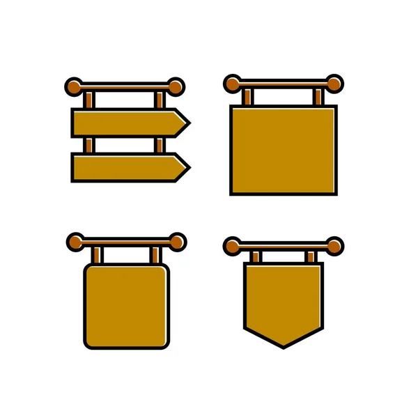 Vector Ilustración Signos Conjunto Iconos — Archivo Imágenes Vectoriales