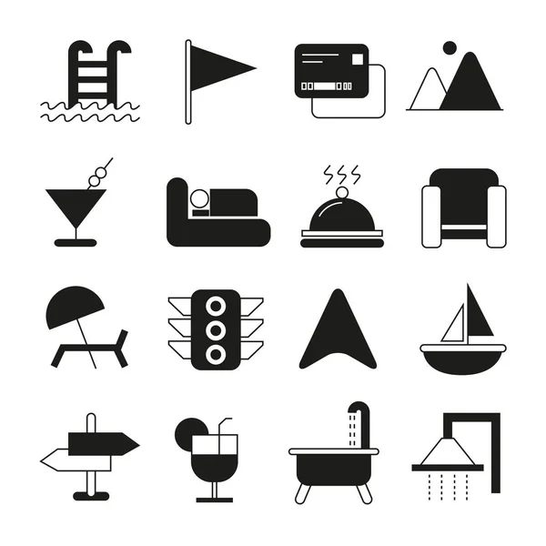 Conjunto Iconos Web Ilustración Vectorial — Archivo Imágenes Vectoriales