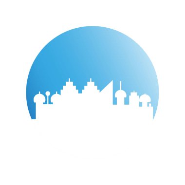 Cityscape binalar vektör Illustration