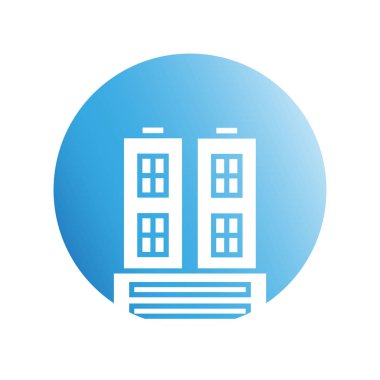 Modern mimarinin vektör çizimi