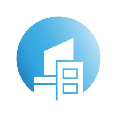 Modern mimarinin vektör çizimi