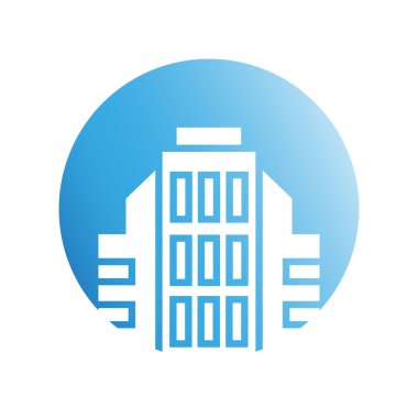 Modern mimarinin vektör çizimi