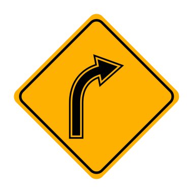 Yol işaretinin vektör illüstrasyonu