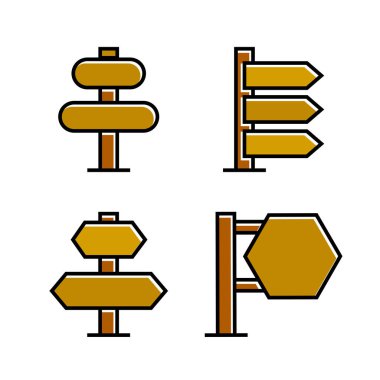 işaretlerin vektör illüstrasyonu, simgeler seti