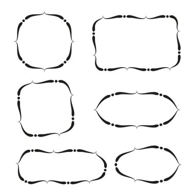 şekiller kümesinin vektör illüstrasyonu