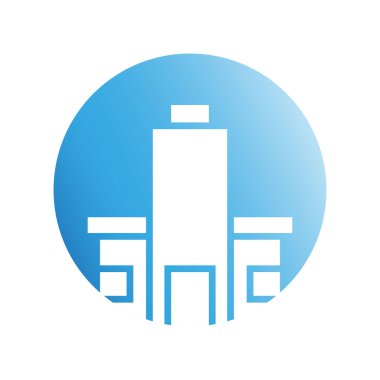 Modern mimarinin vektör çizimi