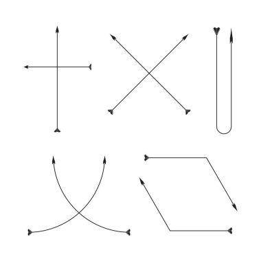 oklar vektör çizim