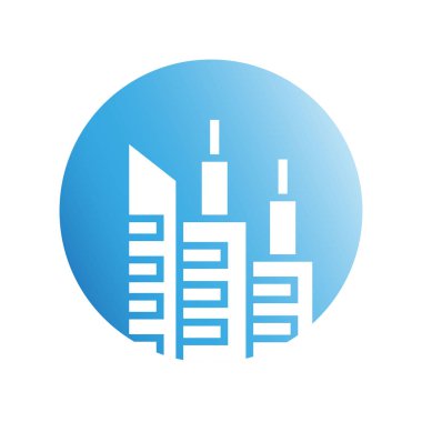 Modern mimarinin vektör çizimi