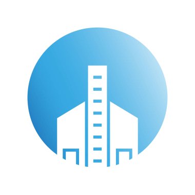 Modern mimarinin vektör çizimi 