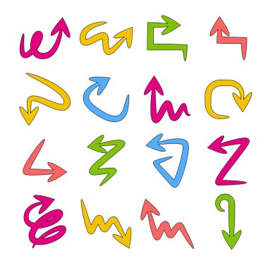 oklar vektör çizim