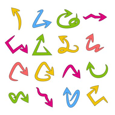 oklar vektör çizim