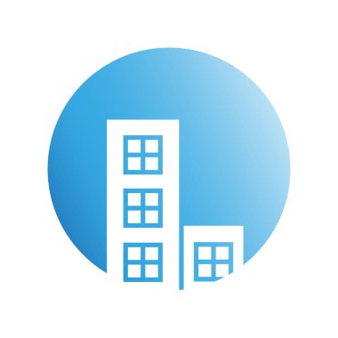 Modern mimarinin vektör çizimi 