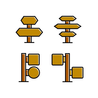 işaretlerin vektör illüstrasyonu, simgeler seti