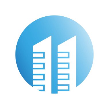 Modern mimarinin vektör çizimi 