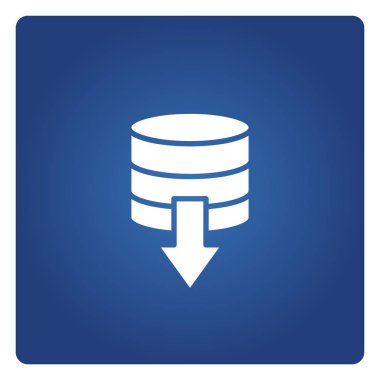 İndirme simgesinin vektör illüstrasyonu