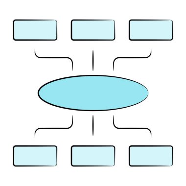 akış diyagramının vektör illüstrasyonu