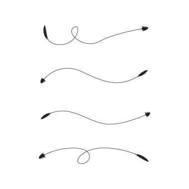 oklar vektör çizim 