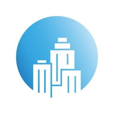 Modern mimarinin vektör çizimi