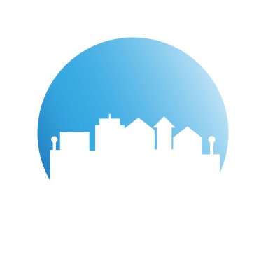 Cityscape binalar vektör Illustration